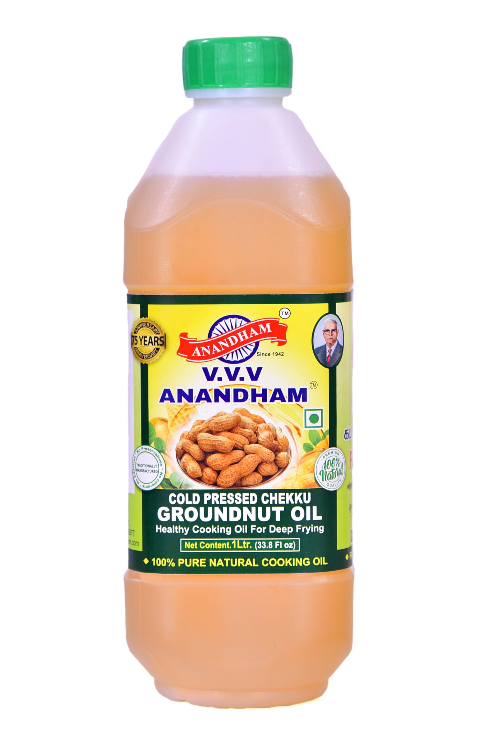 VVV ANANDHAM PEANUT COLD PRESSED OIL 2L