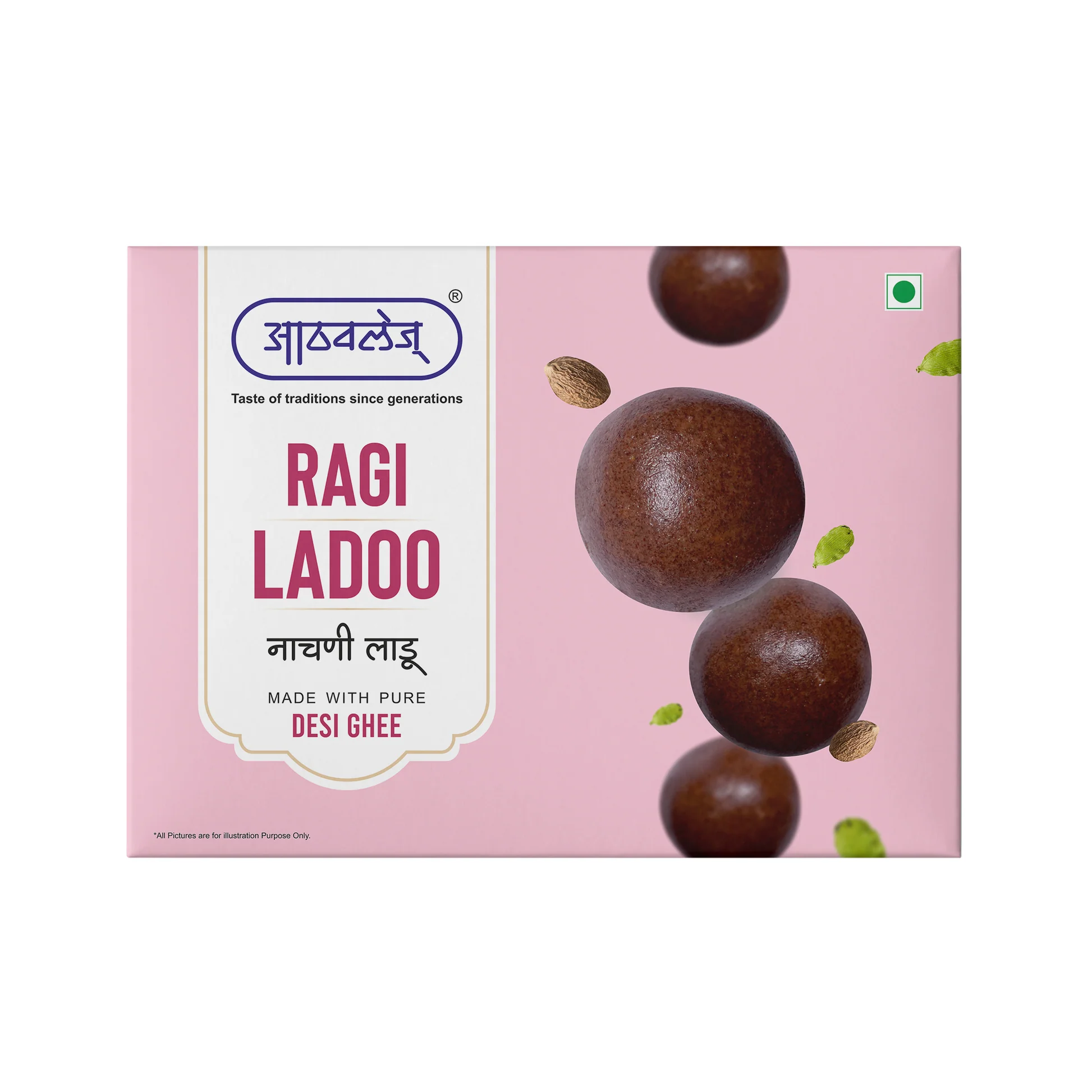 Athavale's Desi Ghee Ragi Laddoo 250G