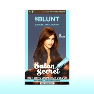 BBlunt Salon Secret High Shine Creme Hair Colour Coffee Natural Brown 100GM