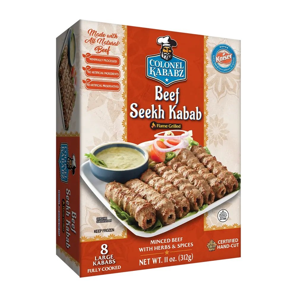 Colonel Kababz Chicken Seekh Kabab 8PCK
