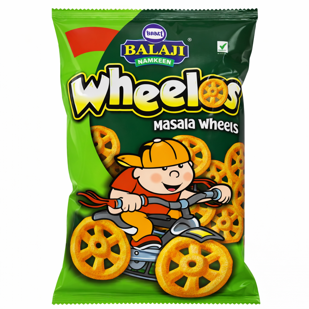 BALAJI WAFERS POP RINGS WHEELOS 55G