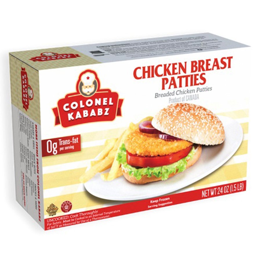 Colonel Kababz Chicken Breast Patties 6PCK