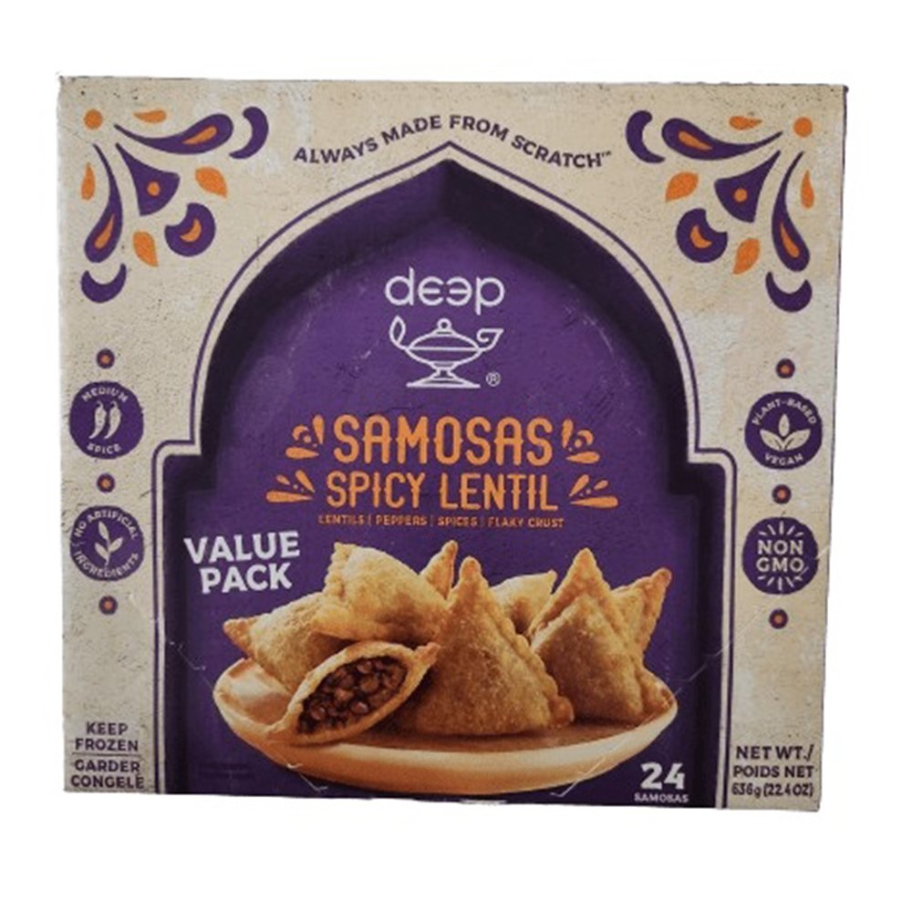 Deep Frozen Samosa Lentil 24PC