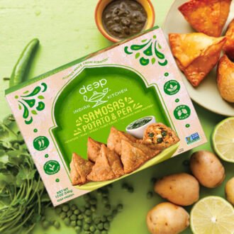 Deep Indian Kitchen Potato and Pea Samosa 36PC
