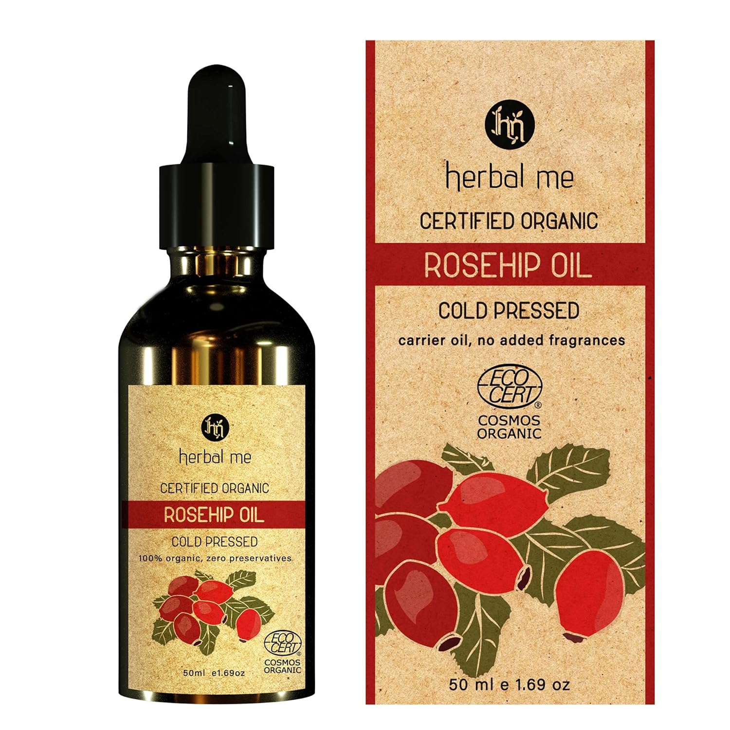 Herbal Me 100% Organic Rosehip Oil 30ML