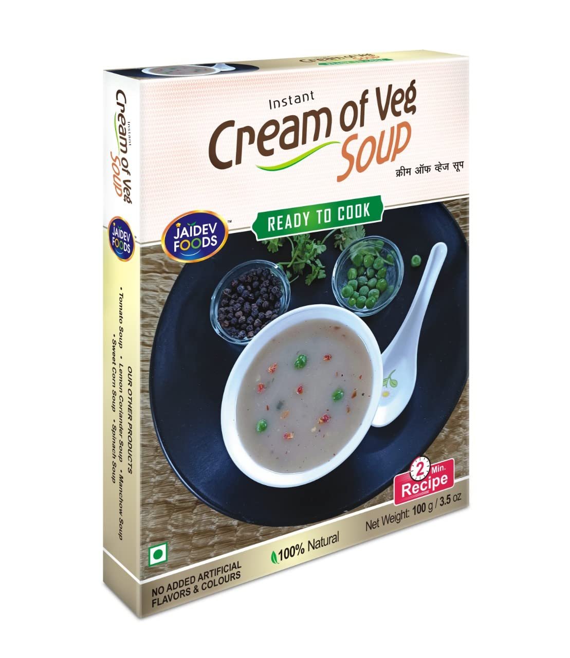 Jaidev Foods Instant Cream of Veg Soup 100G