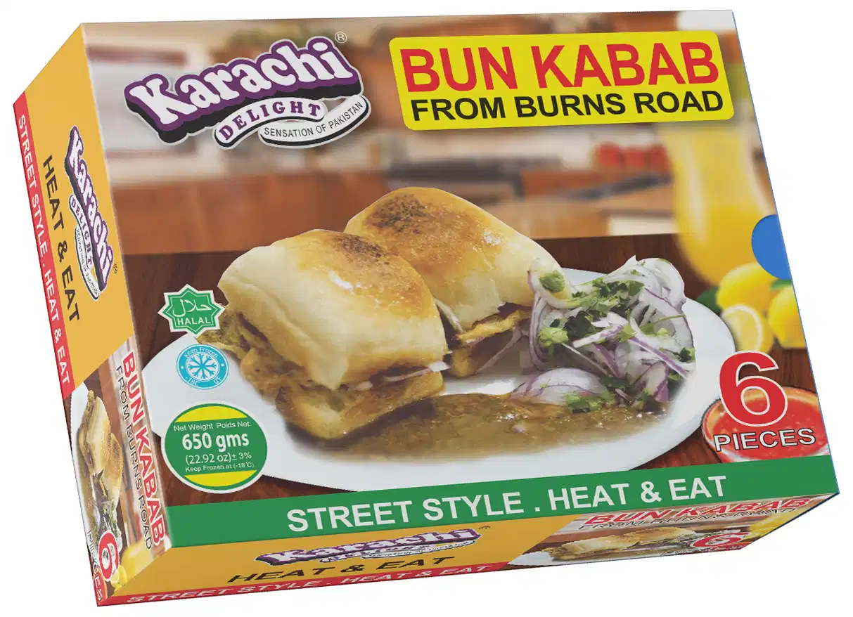 Karachi Delights BUN KABAB WITH CHUTNEY 80G