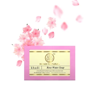 KHADI ROSE WATER SOAP 125G