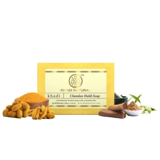 Khadi Natural Chandan Haldi Handmade Soap 125G