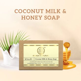 Khadi Natural Herbal Coconut Milk & Honey Soap 125G