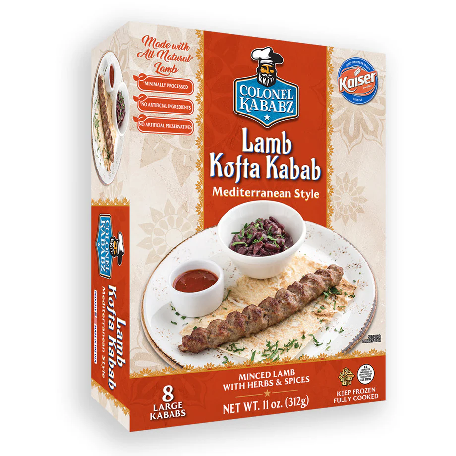 Colonel Kababz Lamb Kofta Kabab 8PCK