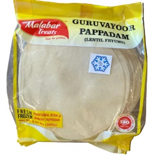 Malabar Treats Frozen Guruvayoor Papad (Pappadam) 200G