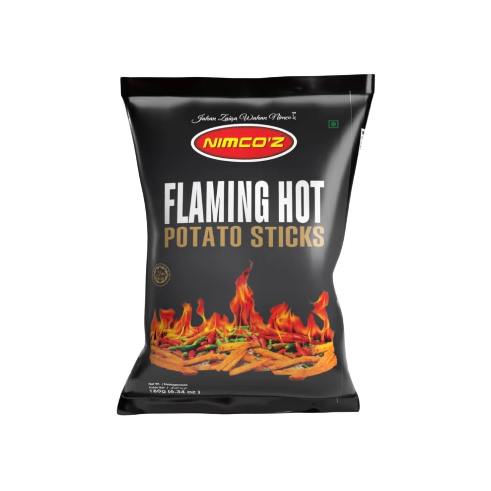 NIMCOZ FLAMING HOT POTATO STICKS 180G