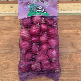 PEARL ONION RED BAG