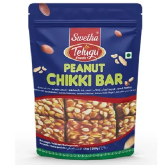 Telugu Foods Peanut Chikki Bar 200G