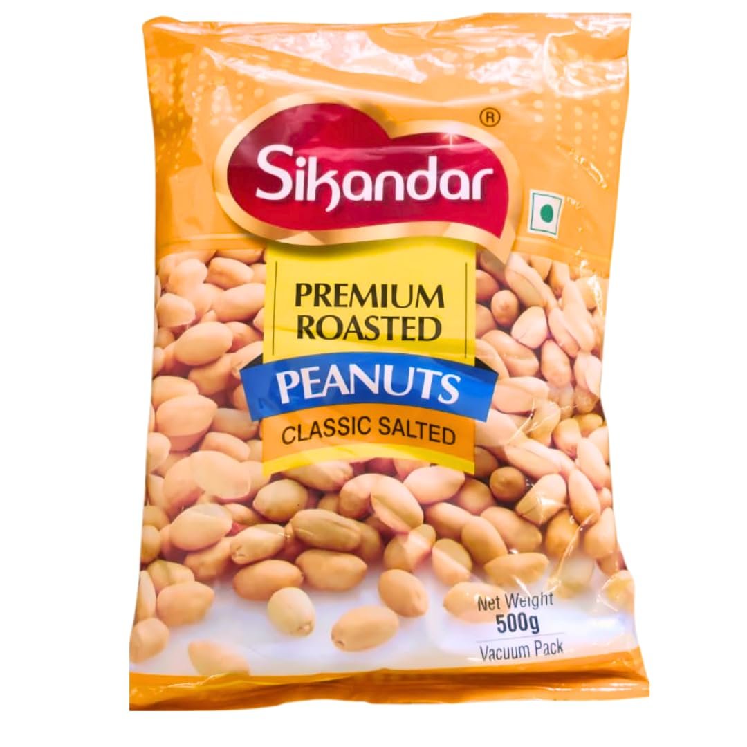 Sikandar Premium Roasted Classic Salted Peanuts without Husk 400G