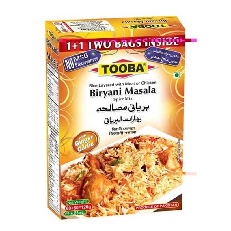 Tooba Karachi Beef Biryani Masala 120G