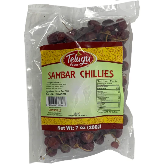 Telugu Foods Sambar Chillies 200G