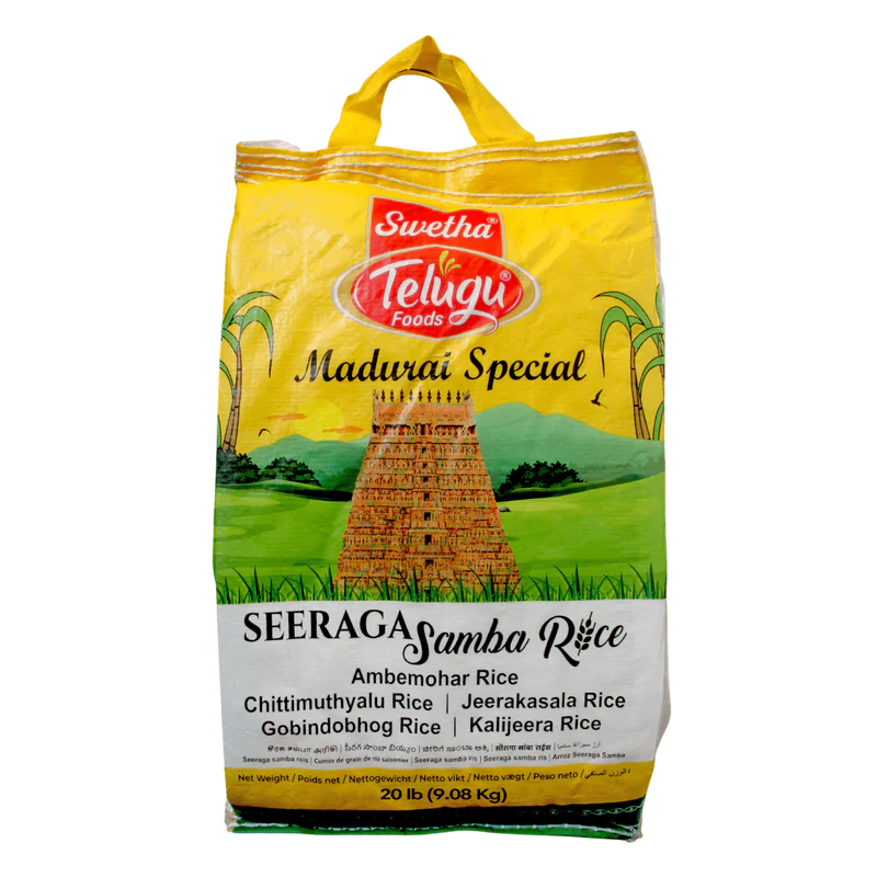 Telugu Foods Seeraga Samba Rice 20LB