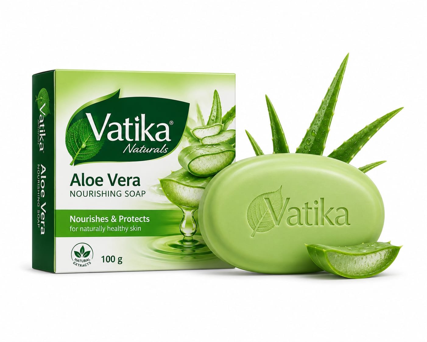 VATIKA ALOEVERA SOAP 100G
