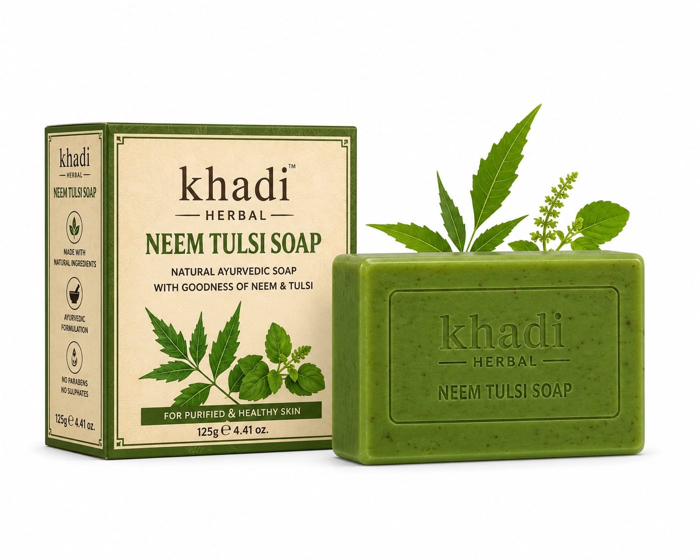 KHADI NEEM TULSI SOAP 125G