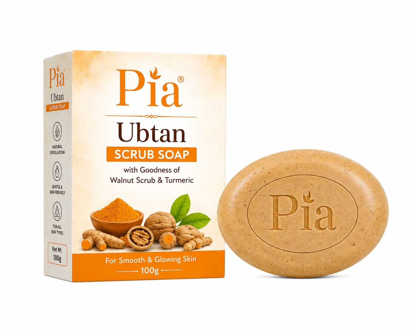 PIA UBTAN SCRUB SOAP 100G