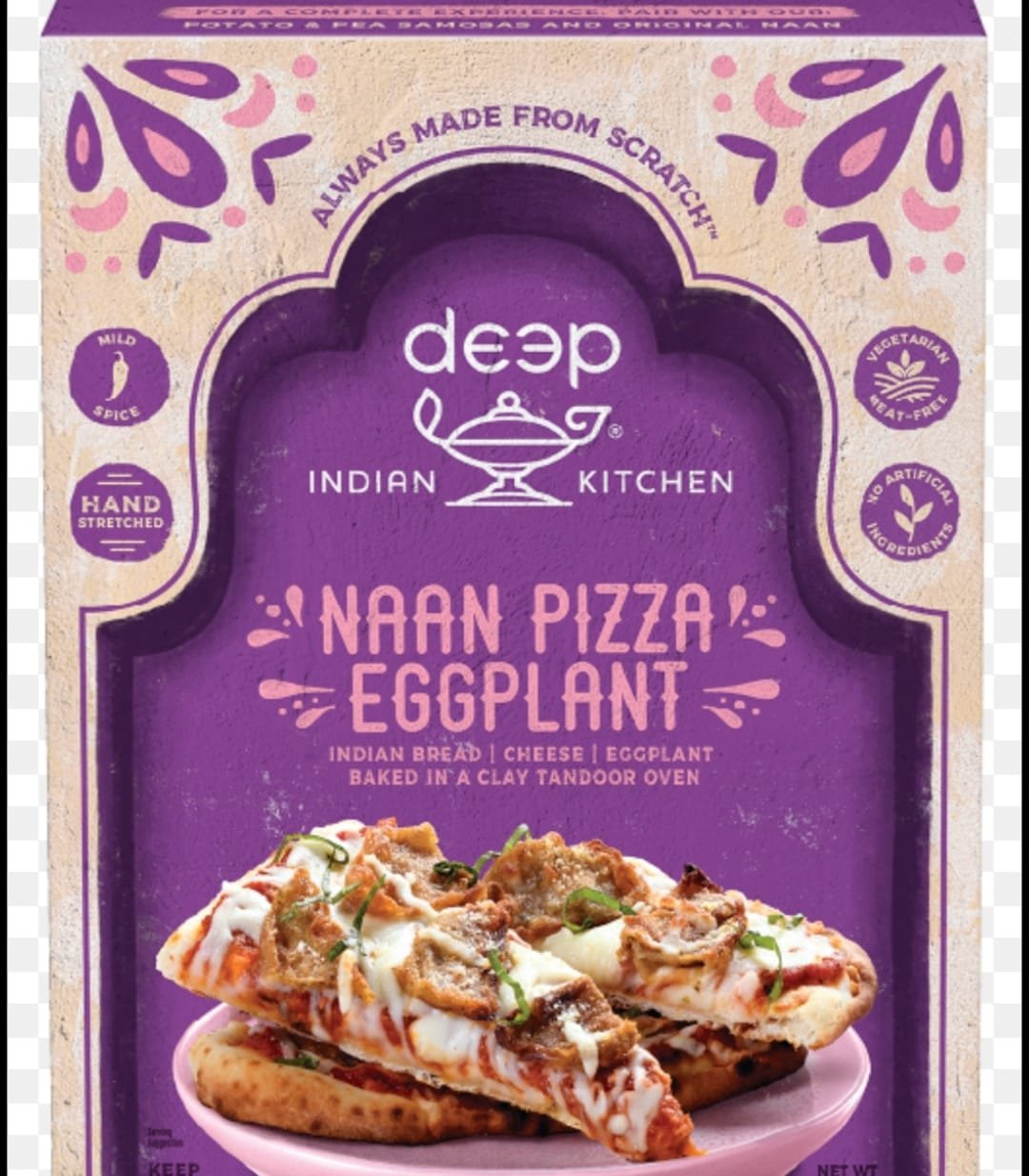 DEEP NAAN PIZZA EGGPLANT 221G