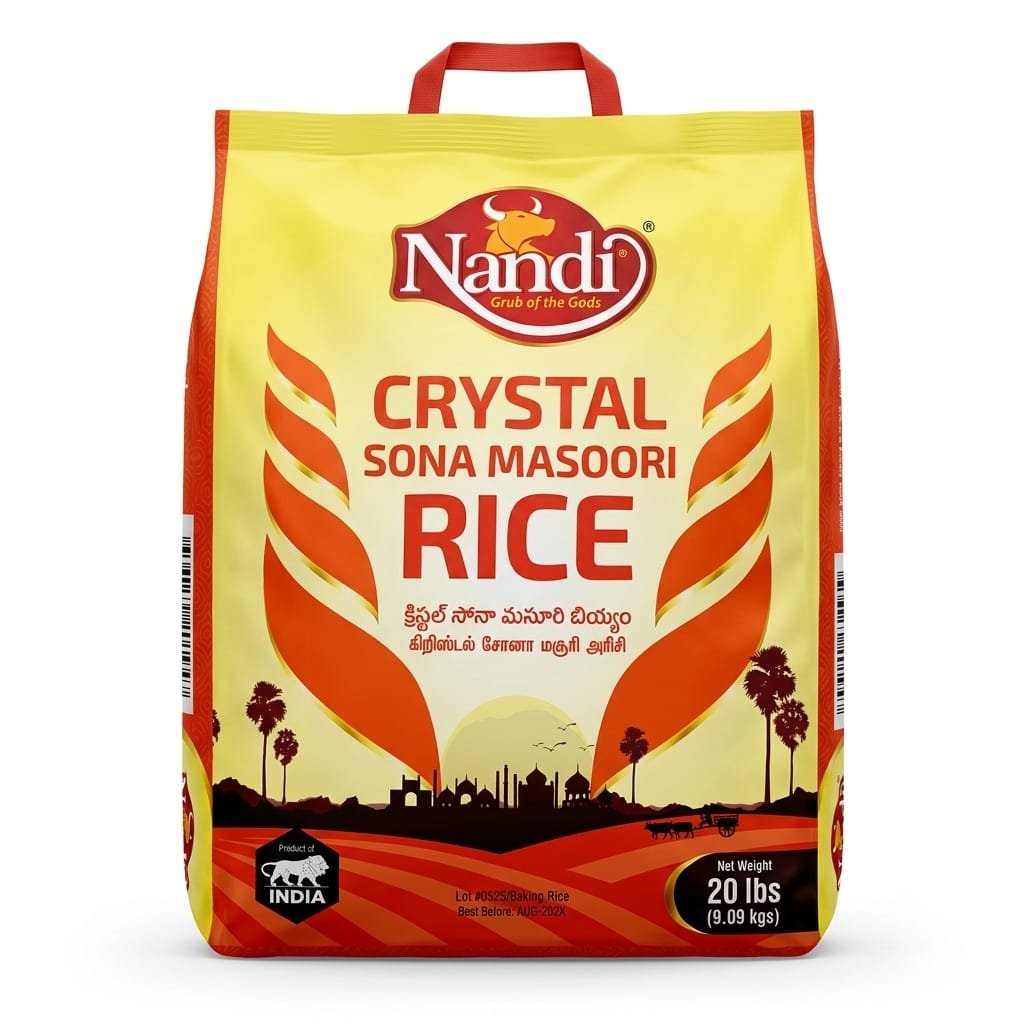 NANDI CRYSONAMASOORI RICE 20LB