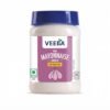 Veeba Veg Mayonnaise Garlic jar with purple label and blue cap