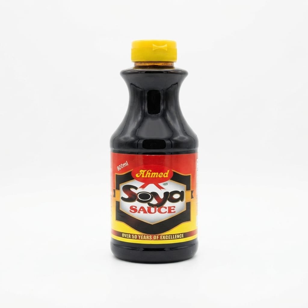 Ahmed Soya Sauce bottle labeled 800 ml