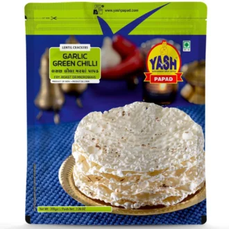 Yash Garlic with Green Chilli Papad - 200gm