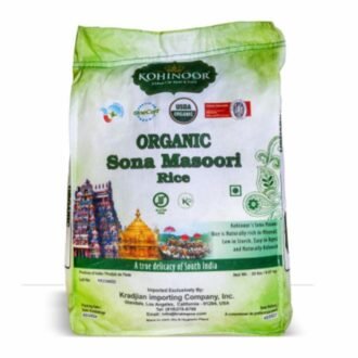 KOHINOOR ORAGANIC SONA MASOORI 20LB, topdesimart, top desi mart