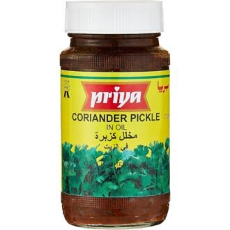 PRIYA CORIANDER NO GARLIC PICKLE 300G, topdesimart, top desi mart