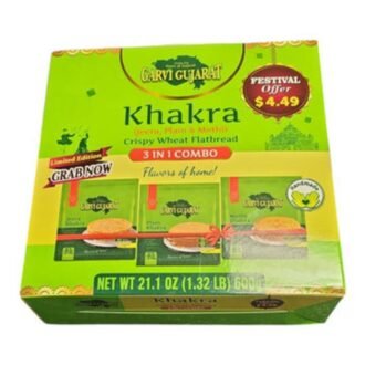 GARVI GUJARAT KHAKRA 3IN1 COMBO 1.32LB, topdesimart, top desi mart