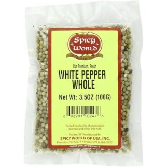 SPICY WORLD WHITE PEPPER PDR 2LB, topdesimart, top desi mart