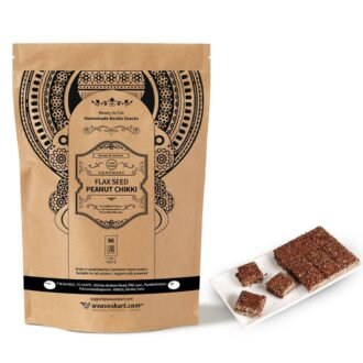 CRUNCHY DELIGHT FLAXSEED PEANUT CHIKKI 275G, topdesimart, top desi mart