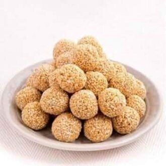 SWAGAT LADDU WHITE SESAME 200G, topdesimart, top desi mart