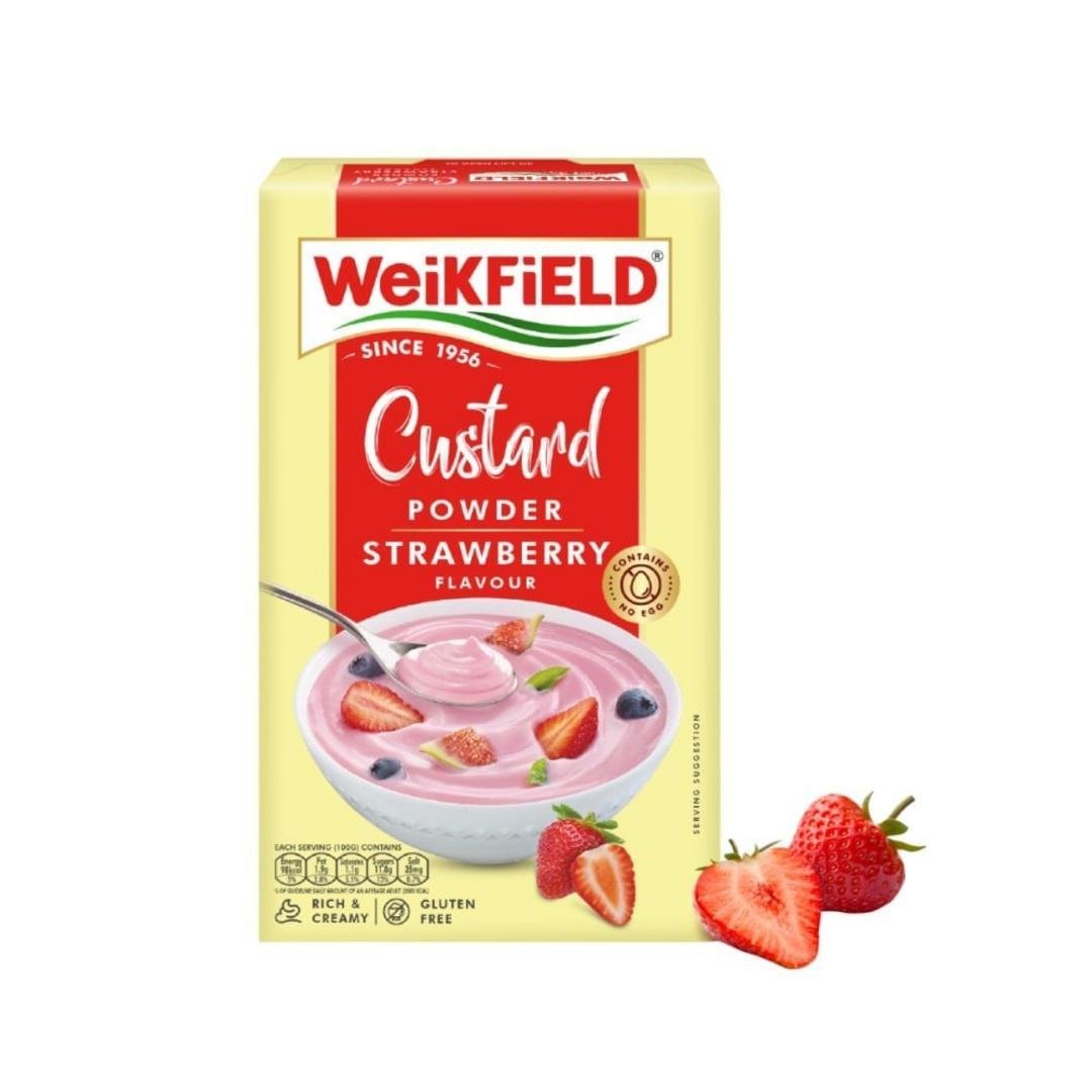 WIKIFIELD CUSTARD POW ST BERRY 300G, topdesimart, top desi mart