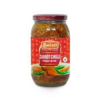 SURATI CARROTCHILI PICKLE 700G, topdesimart, top desi mart