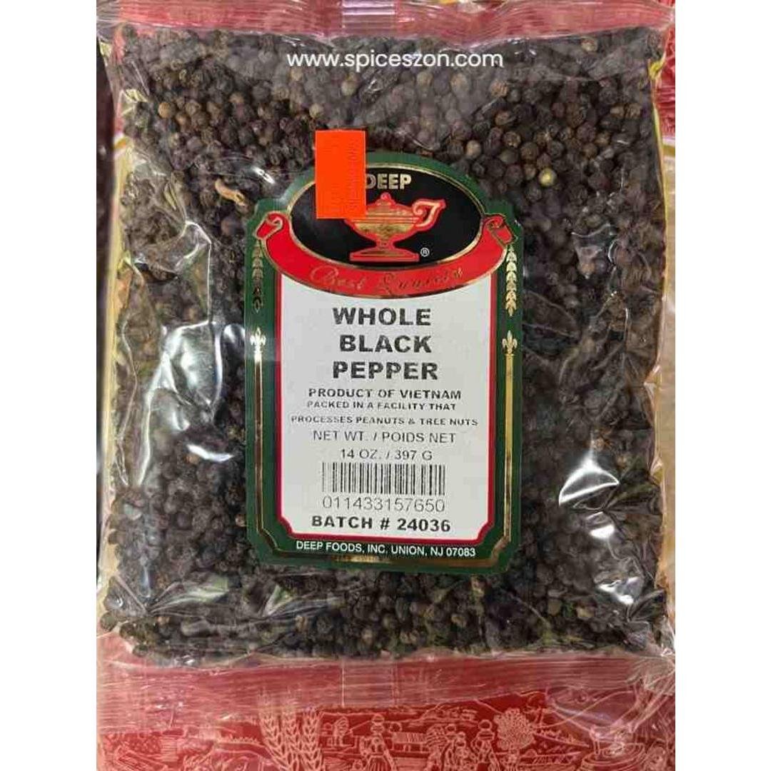 Deep WHOLE BLACK PEPPER 397G, topdesimart, top desi mart
