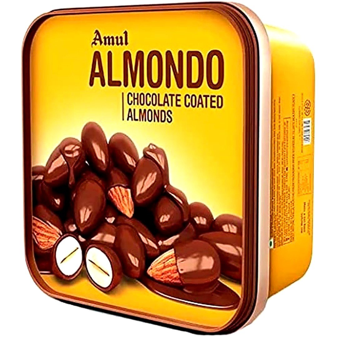 AMUL ALMOND CHOCOLATE TUB 250G, topdesimart, top desi mart