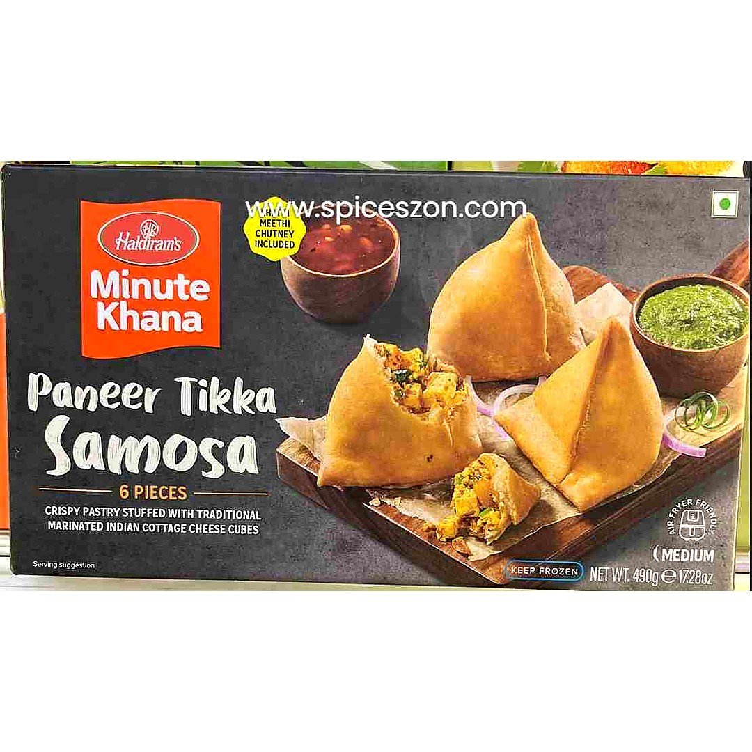 HALDIRAMS PANEER TIKA SAMOSA 490G, topdesimart, top desi mart