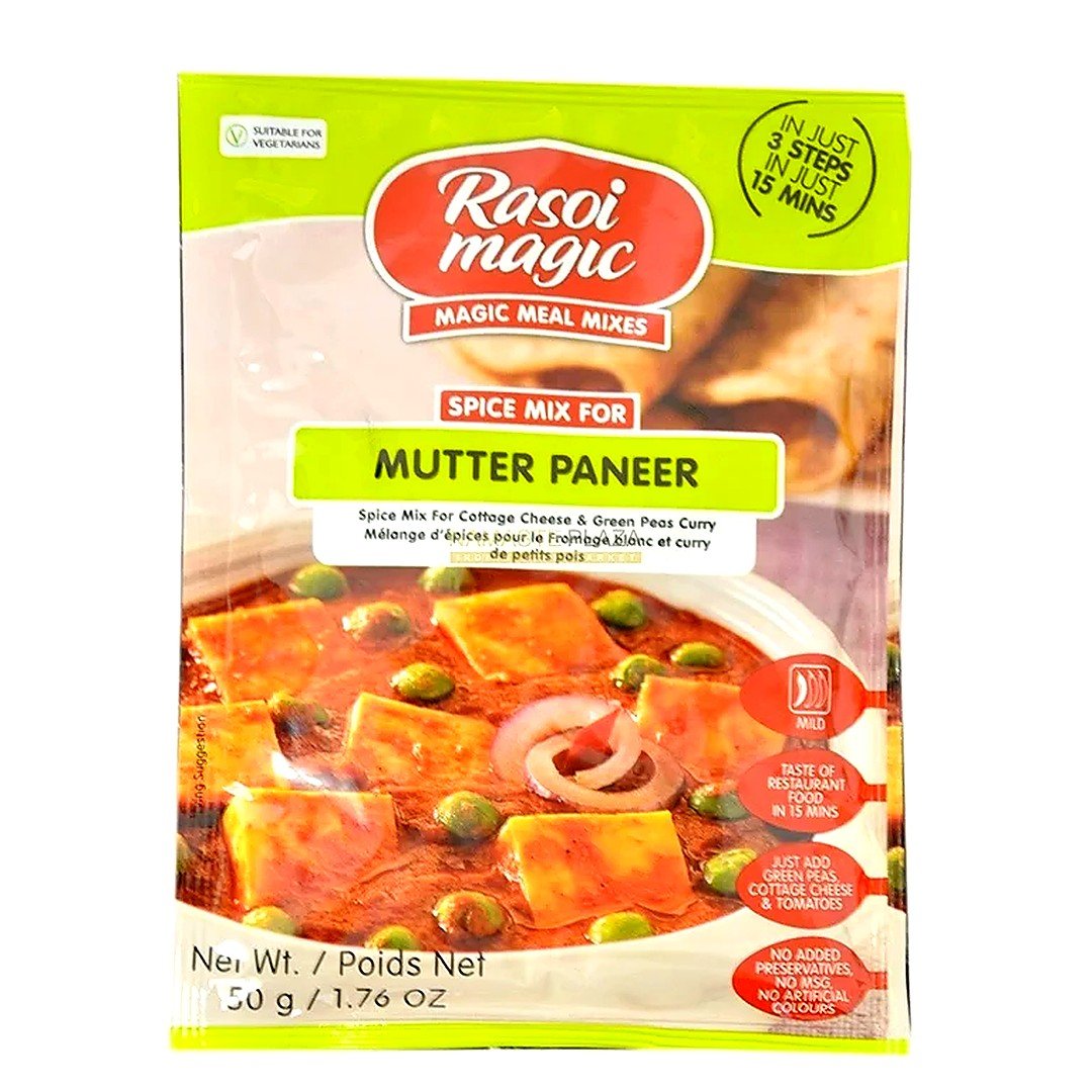 RASOI MAGIC MUTTER PANEER MIX 50G, topdesimart, top desi mart