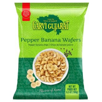 GARVI GUJARAT PEPPER BANANA WAFERS 737G, topdesimart, top desi mart