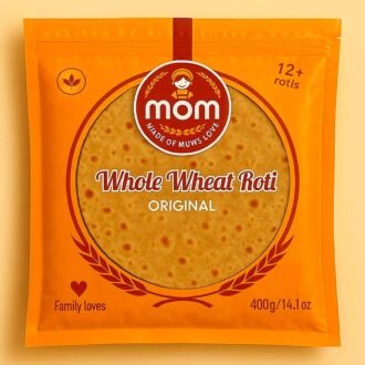 MOM WHOLE WHEAT ROTI 400G, topdesimart, top desi mart