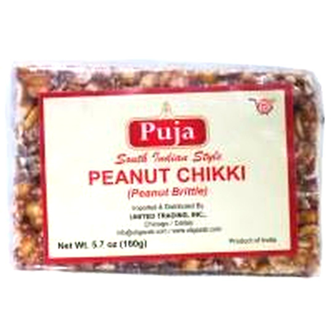 PUJA CRDMM PEANUT CHIKKI 160G, topdesimart, top desi mart