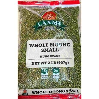 LAXMI WHOLE MOONG SMALL 2LB, topdesimart, top desi mart