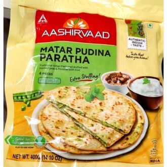 AASHIRVAAD MATAR PUDINA PARATHA 400G, topdesimart, top desi mart
