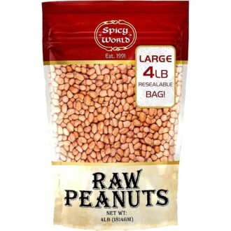 SPICY WORLD RAW PEANUTS 4LB, topdesimart, top desi mart