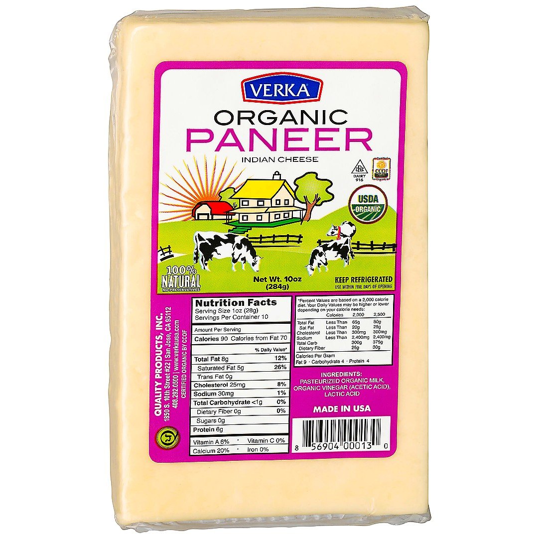 VERKA PANEER ORGANIC 10OZ, topdesimart, top desi mart